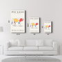 Wallity Pintura Decorativa de Vidrio Templado Multicolor 35 x 55 cm